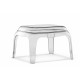 Pasha 661 Pedrali - Pouf en polycarbonate transparent