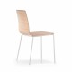 Inga 5613 Pedrali - Chaise d'intérieur en bois de chêne sans accoudoirs