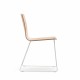 Inga 5613 Pedrali - Chaise d'intérieur en bois de chêne sans accoudoirs