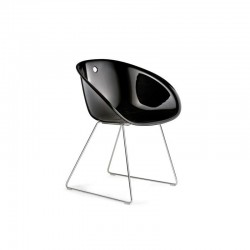 Gliss 921 Pedrali - Chaise lounge design en polycarbonate transparente
