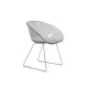 Gliss 921 Pedrali - Chaise lounge design en polycarbonate transparente