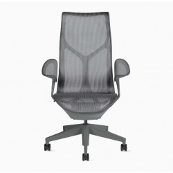 Fauteuil de bureau Cosm Herman Miller - Carbon - Accoudoirs Leaf