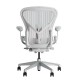 Fauteuil Aeron 2 Remastered - Herman Miller Satin Alu / Satin Alu / Posture Fit / Minéral