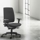 Chaise de bureau en tissu Velia 