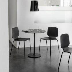 Babila 2730 Pedrali - Chaise d'intérieur pieds en acier