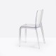 Blitz 640 Pedrali - Chaise en polycarbonate transparente sans accoudoirs