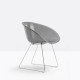 Gliss 921 Pedrali - Chaise lounge design en polycarbonate transparente