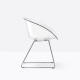 Gliss 921 Pedrali - Chaise lounge design en polycarbonate transparente