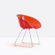 Gliss 921 Pedrali - Chaise lounge design en polycarbonate transparente