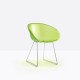 Gliss 921 Pedrali - Chaise lounge design en polycarbonate transparente