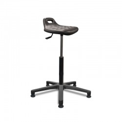 Tabouret AP4C assise polyuréthane - vérin haut - patins