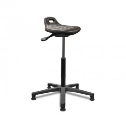 Tabouret AP4M assise polyuréthane - vérin haut - patins