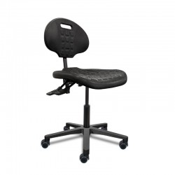 Chaise d'atelier en polyuréthane AP3X sur roulettes