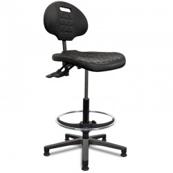 Siège polyuréthane AP3X asynchrone vérin haut - repose pieds - patins