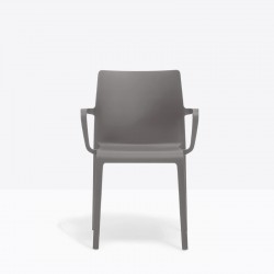 Volt 674 Pedrali - Chaise d'extérieur avec accoudoirs